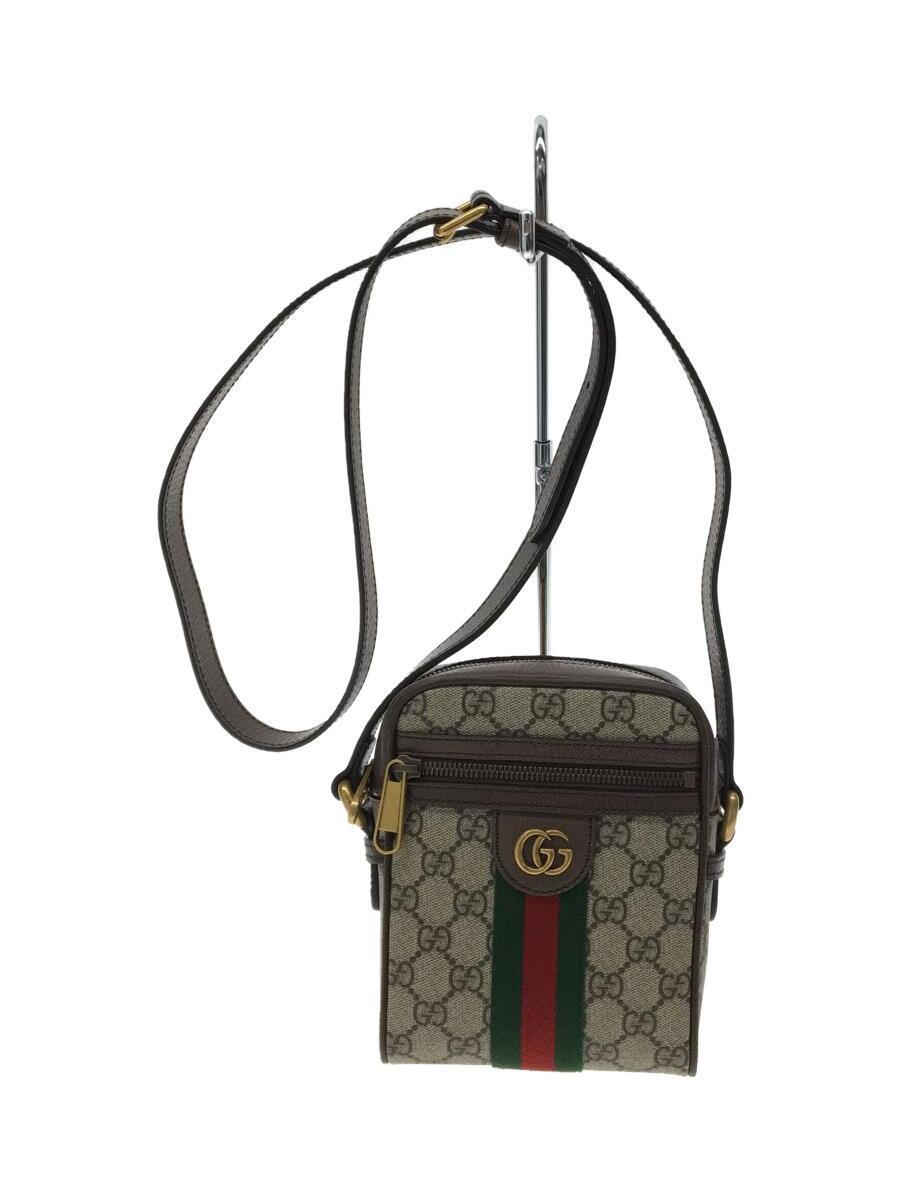 GUCCI◇ショルダーバッグ GGスプリーム/PVC/BEG