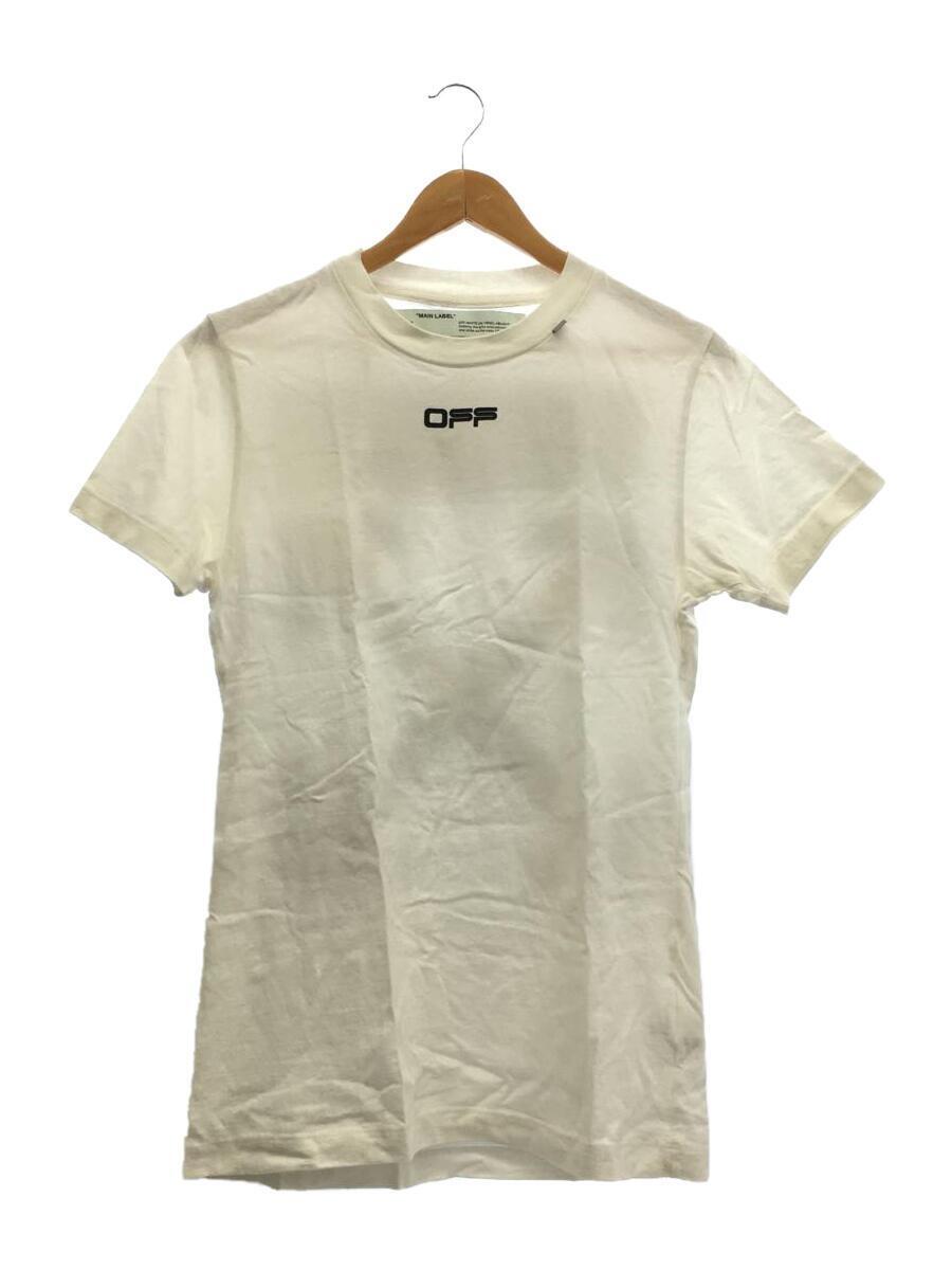 OFF-WHITE◆Tシャツ/XS/コットン/WHT/プリント/OMAA027S20185004