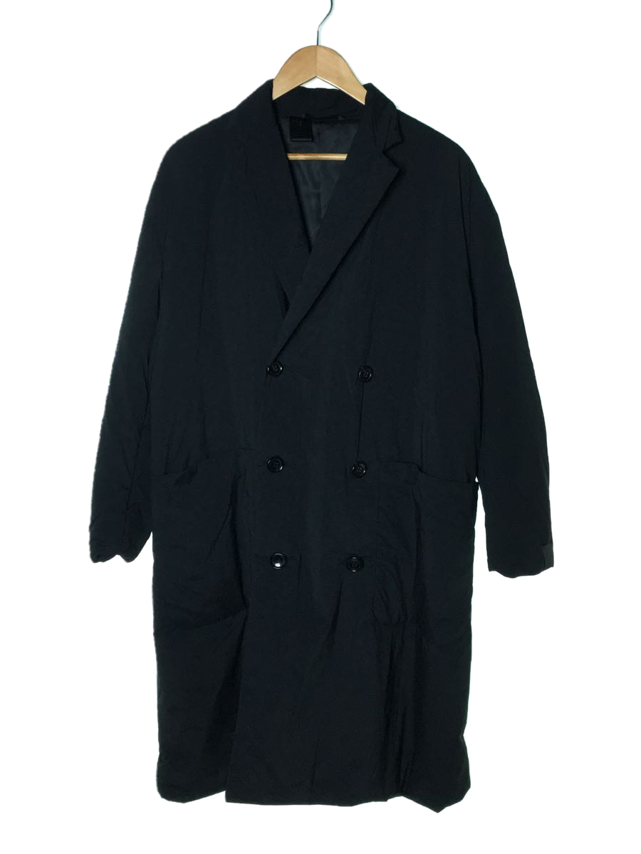 N.HOOLYWOOD◆19AW/DOUBLE-BREASTED LONG COAT/コート/36/ナイロン/BLK/292-C001-007p