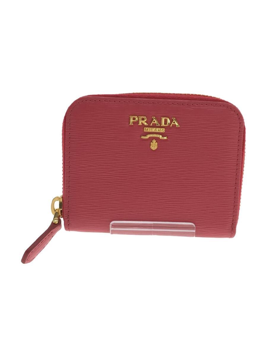 即納&大特価】 PRADA◇PRADA/コインケース/-/PNK/無地/レディース