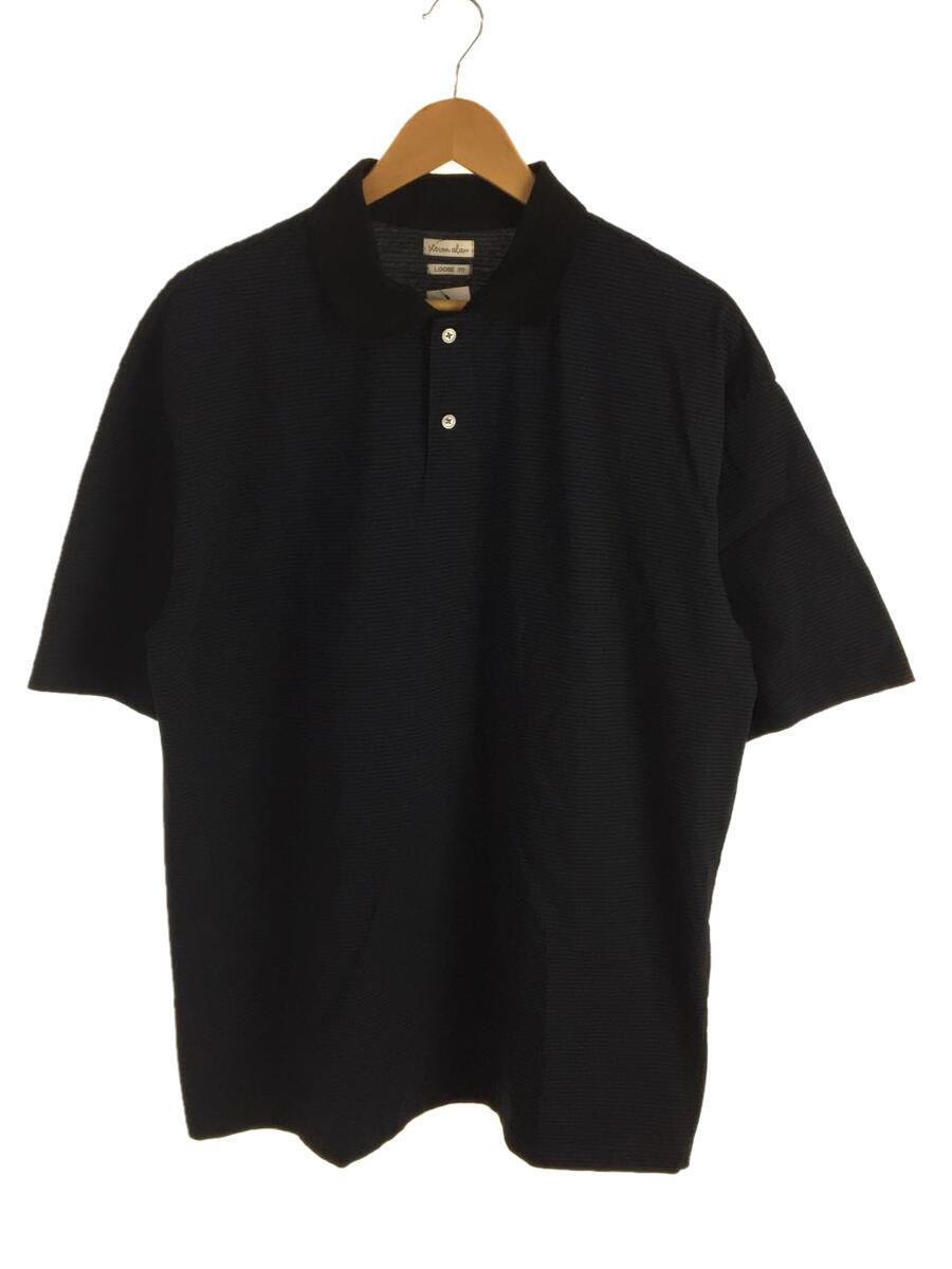 最高の Steven Alan◇TWST POLOSHIRT/L/コットン/NVY/ボーダー/8117