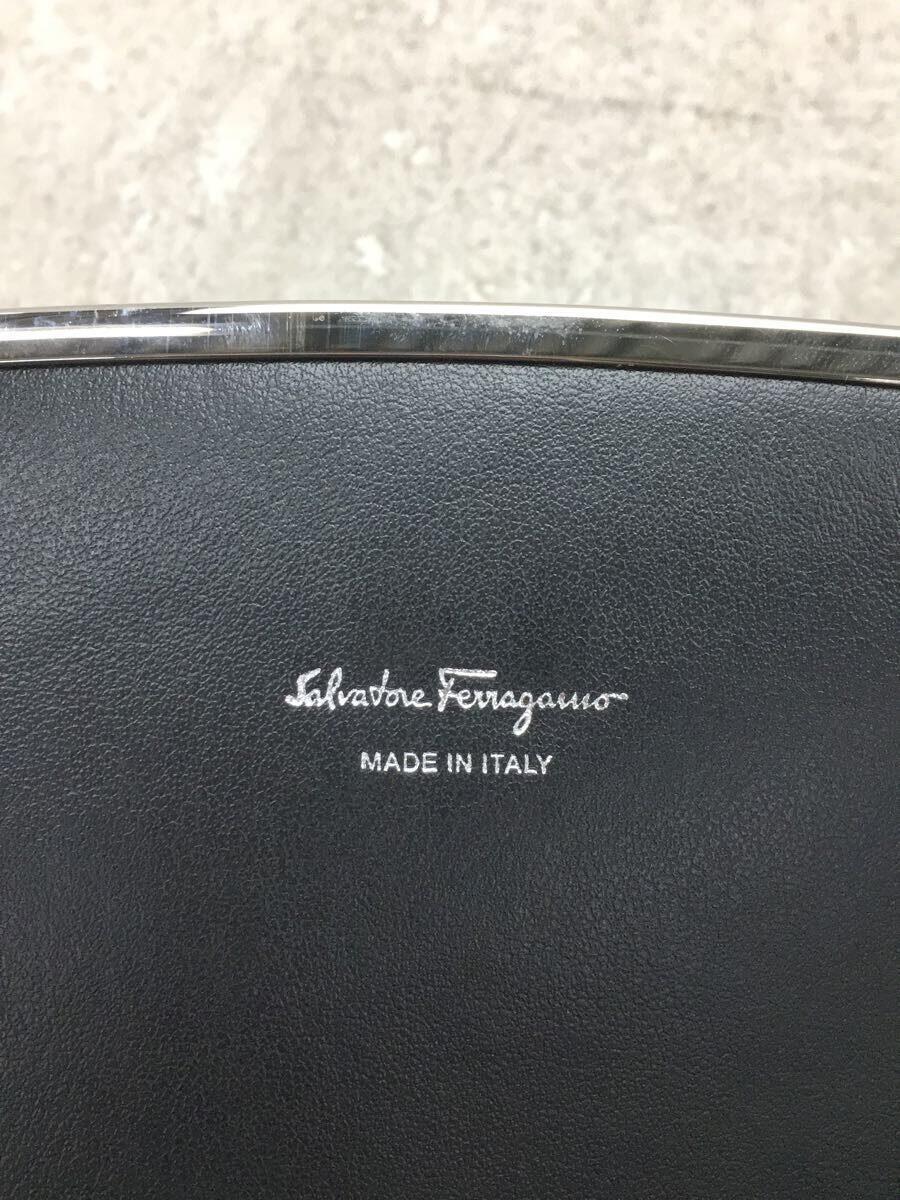 Salvatore Ferragamo◆ガンチーニフラップウォレット/3つ折り財布/-/BLK/総柄/レディース_画像3