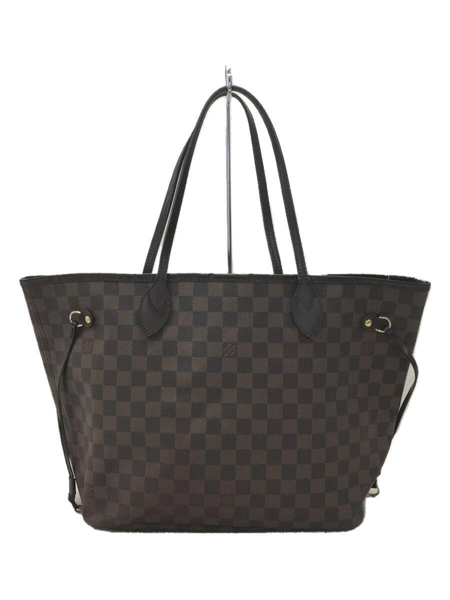 LOUIS VUITTON◆2)ネヴァーフルMM_ダミエ・エベヌ_BRW/ストラップ欠品/剥がれ・割れ・汚れ有_画像1