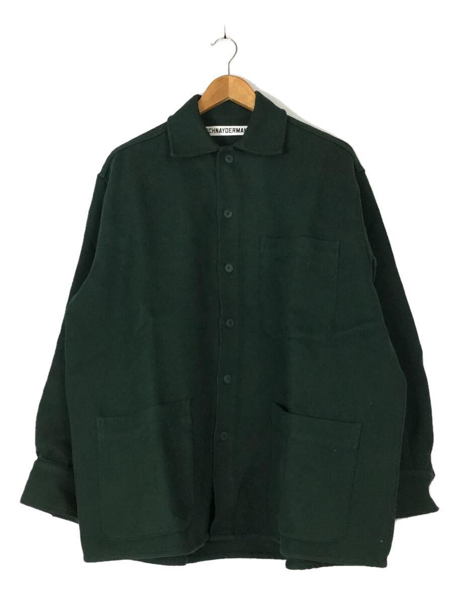 SCHNAYDERMANS/ウールシャツジャケット/XS/ウール/グリーン
