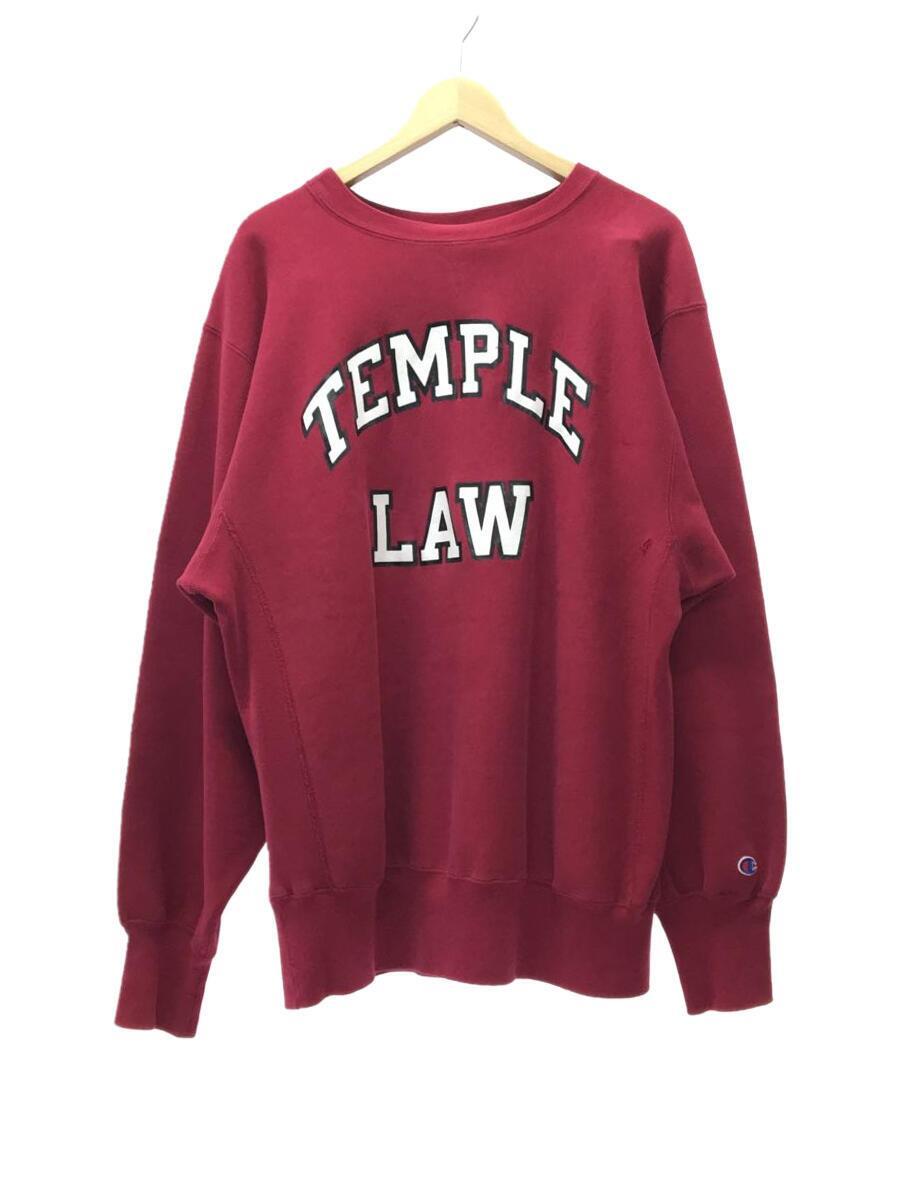 最高の品質の Champion◇スウェット/XL/コットン/ボルドー