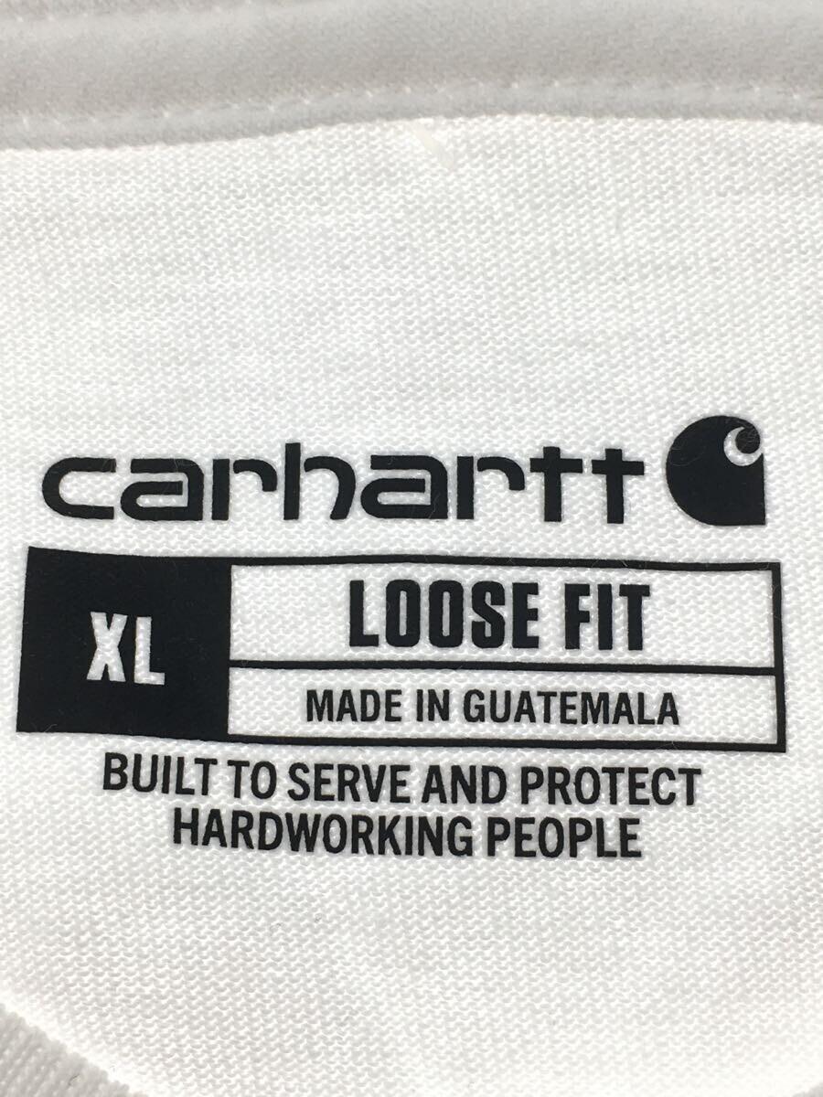 Carhartt◆Tシャツ/XL/コットン/WHT/無地/K87 WHT_画像3