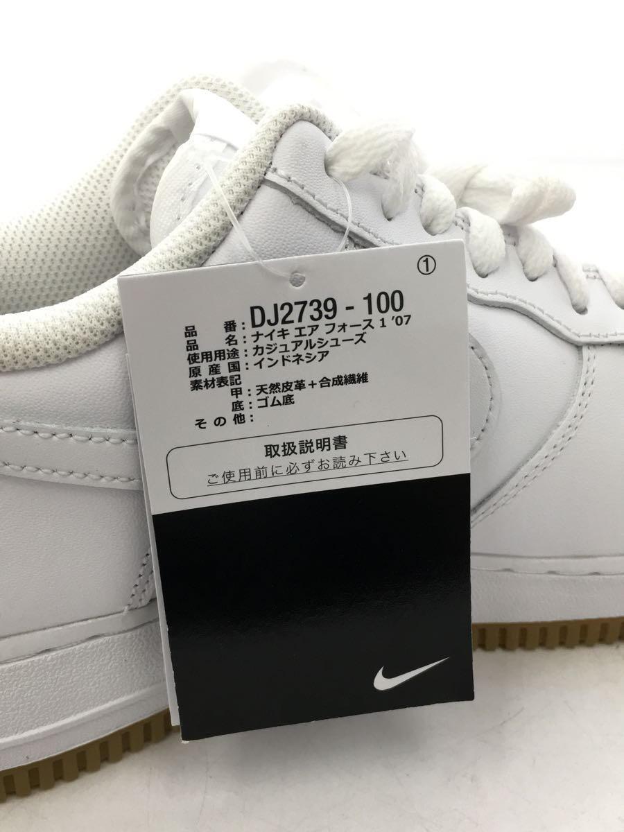 NIKE◆AIR FORCE 1 07_エアフォース1 07/26.5cm/WHT_画像7