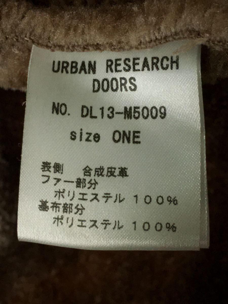 URBAN RESEARCH DOORS◆フェイクムートンコート/コート/one/フェイクレザー/KHK_画像4