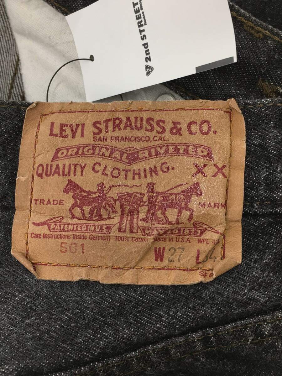 Levi’s◆90s～501/先染め/デニムパンツ/ボトム/27/コットン/GRY/501-5958_画像4