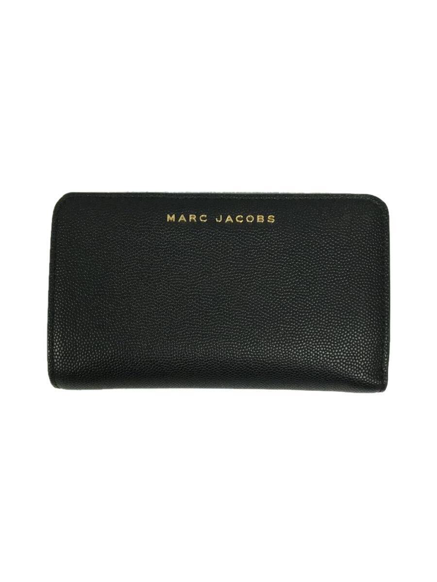 MARC BY MARC JACOBS◆2つ折り財布/レザー/BLK/無地/レディース/M0016990 001_画像1