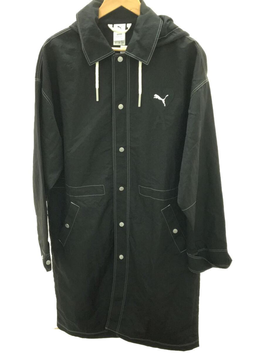 PUMA◆コート/S/ナイロン/BLK/無地/534064-01/Ami/LIGHTWEIGHT JACKET