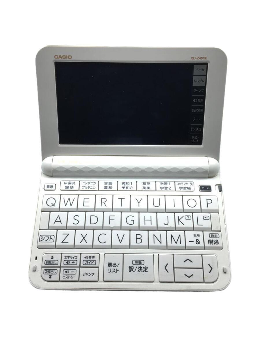 CASIO* computerized dictionary eks word XD-Z4900WE [ white ]/ touch panel 