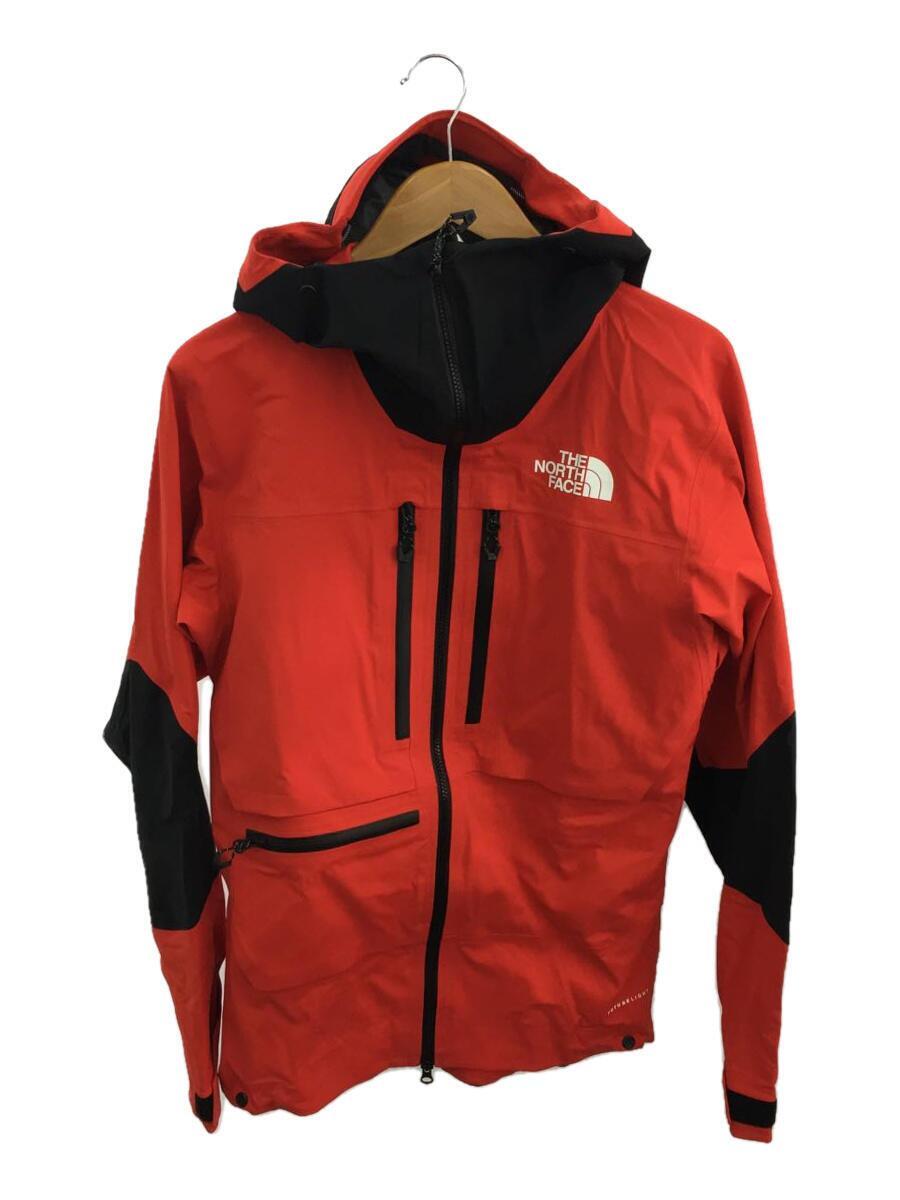 THE NORTH FACE◆FL L5 JACKET_フューチャーライト L5 ジャケット/S/ナイロン/RED/無地/ザノースフェイス