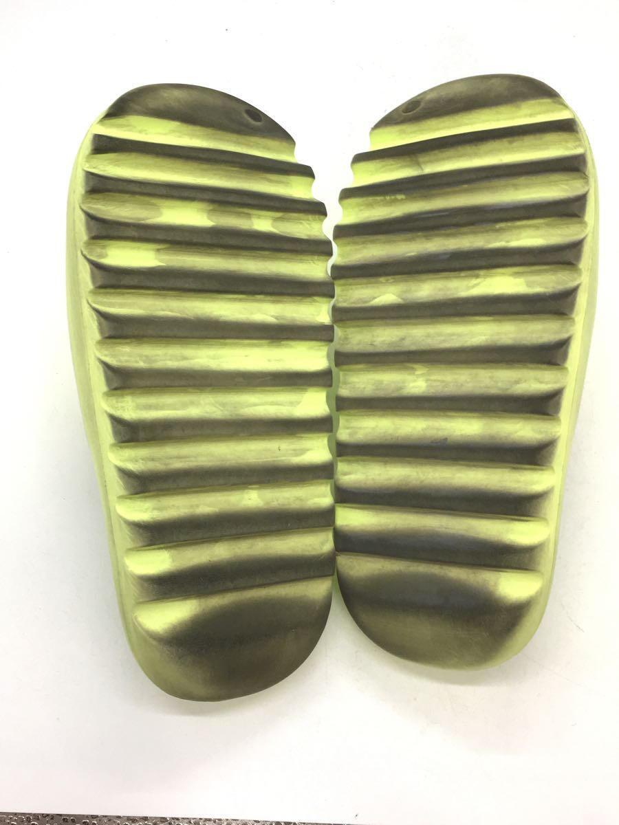 adidas◆サンダル/US9/YLW/YEEZY SLIDE/GLOW GREEN/サンダル_画像4