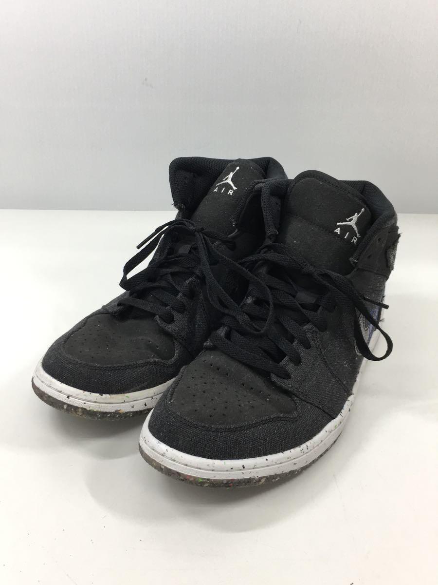 NIKE◆AIR JORDAN 1 MID SE_エアジョーダン 1 ミッド SE/27.5cm/BLK/コットン_画像2