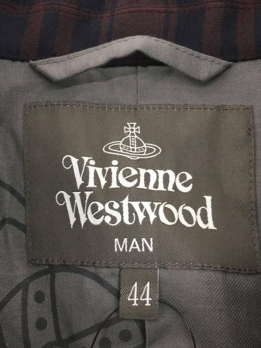 Vivienne Westwood◆テーラードジャケット/44/ウール/BRD/VW-W1-84511_画像3