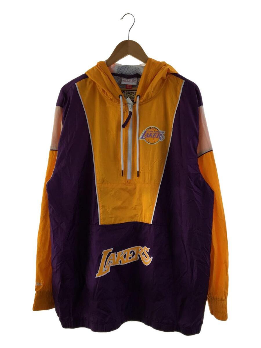 mitchell&ness◇トップス/-/ナイロン/イエロー/ハーフジップ-