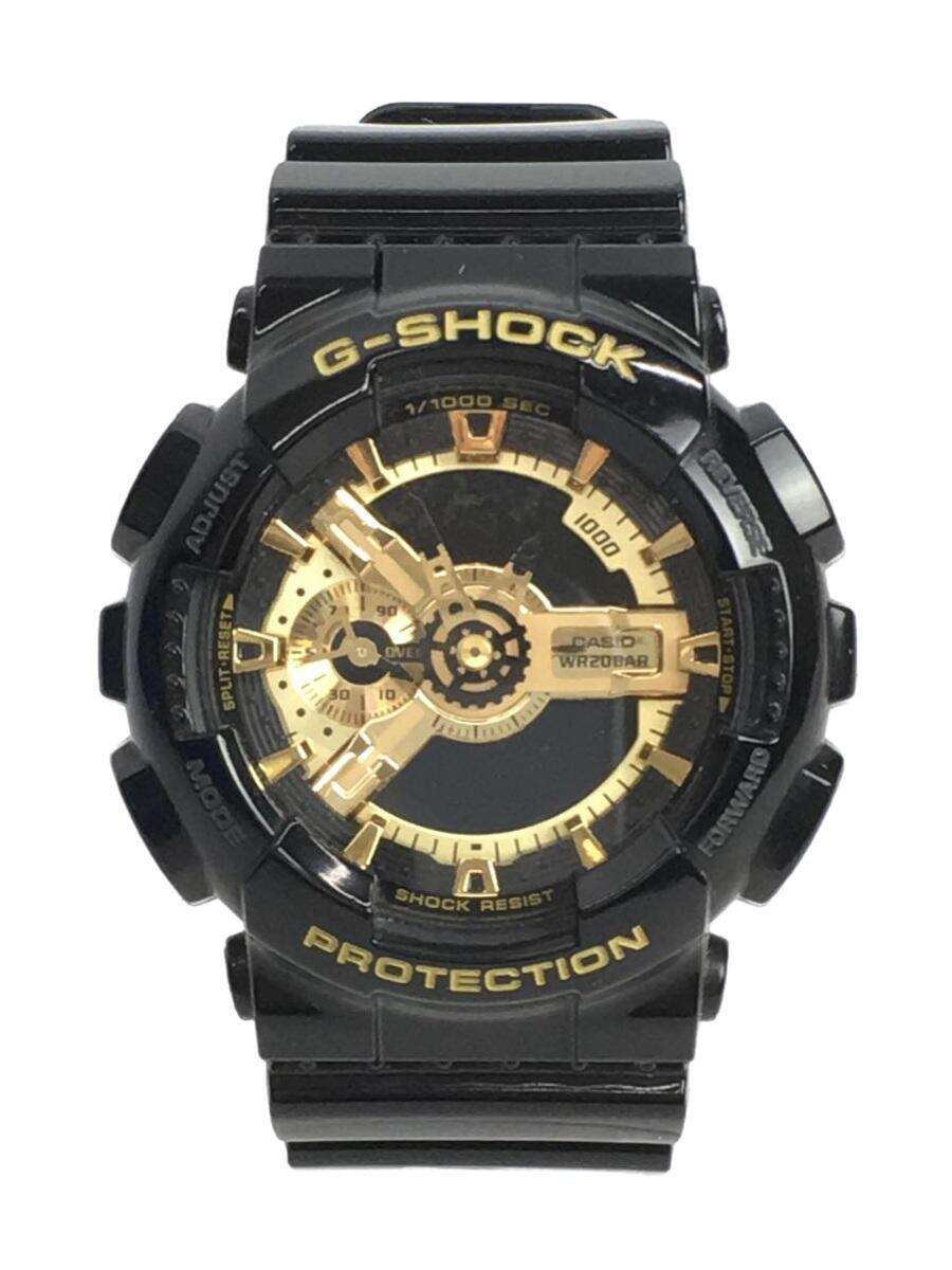 CASIO◆クォーツ腕時計・G-SHOCK/デジアナ/ブラック/カシオ/GA-110GB-1AJF_画像1