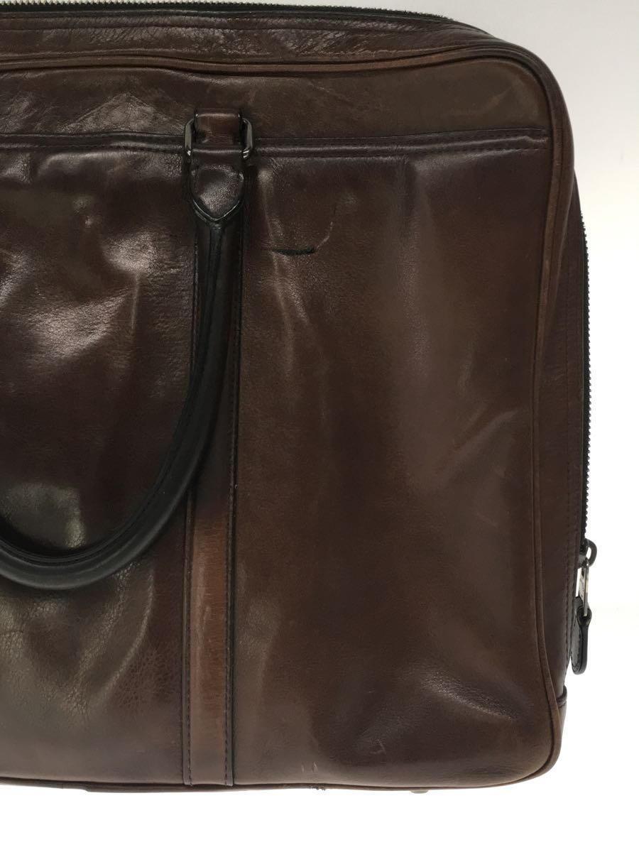 COACH* bag / leather /BRW/ plain 