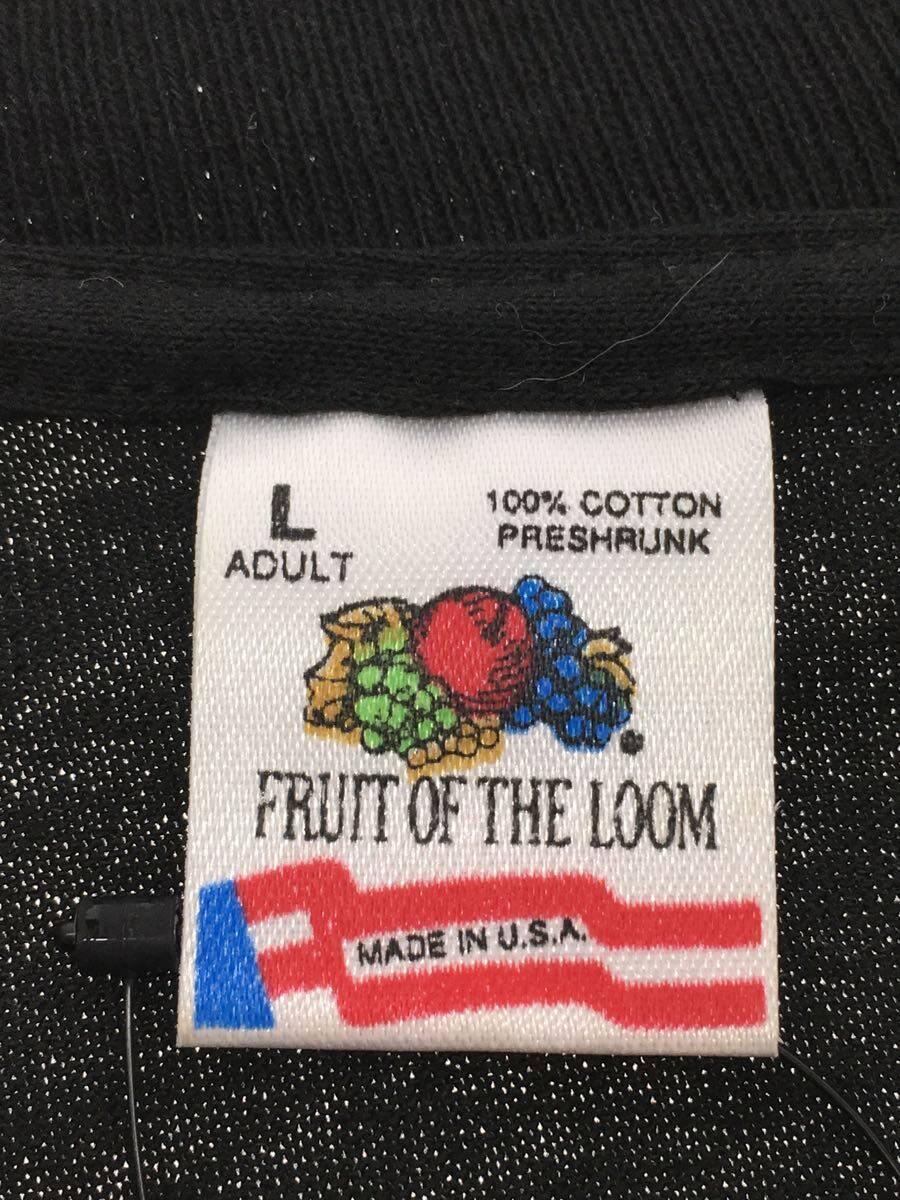 FRUIT OF THE LOOM◆Tシャツ/L/コットン/BLK/プリント/90s/USA製/シングルステッチ/BEVERLY HILLS_画像3