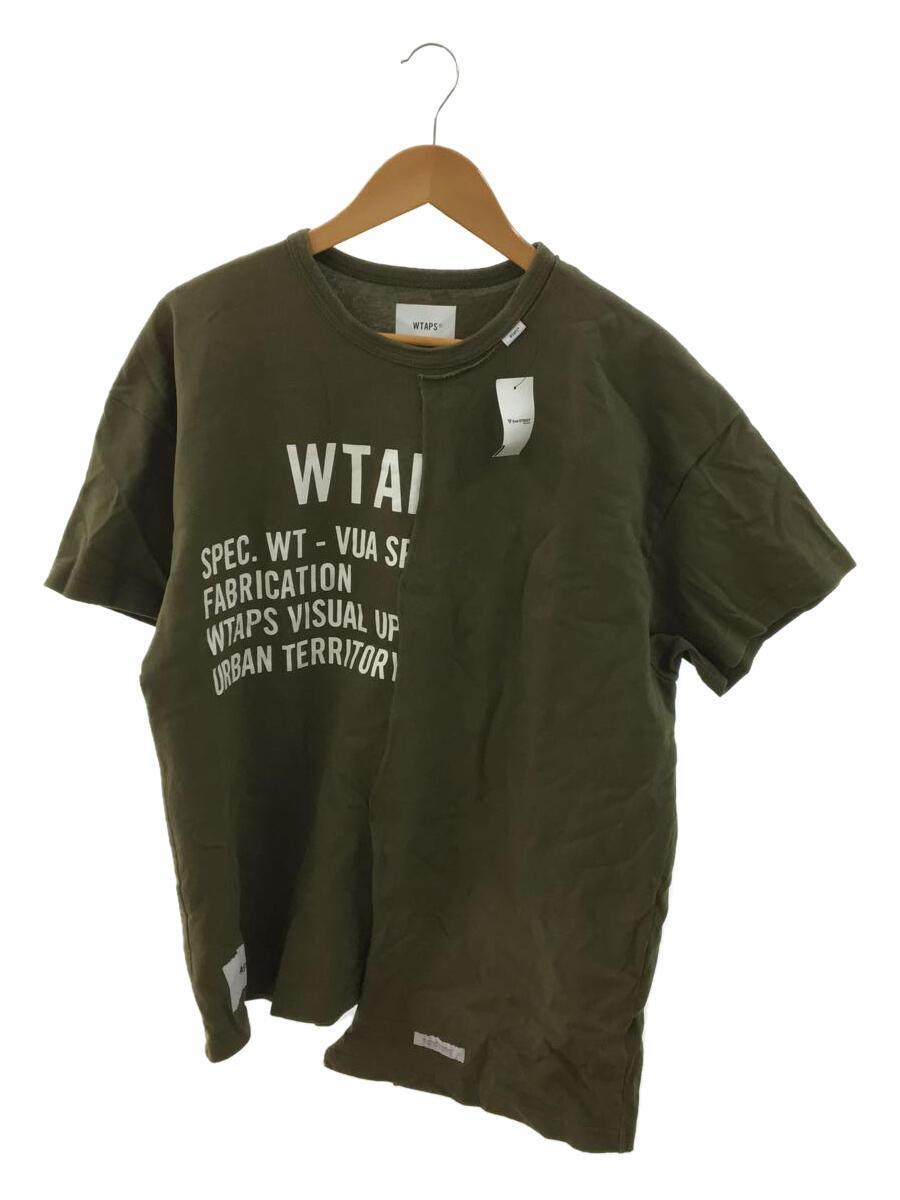 WTAPS◆Tシャツ/2/コットン/KHK/211ATDT-CSM25