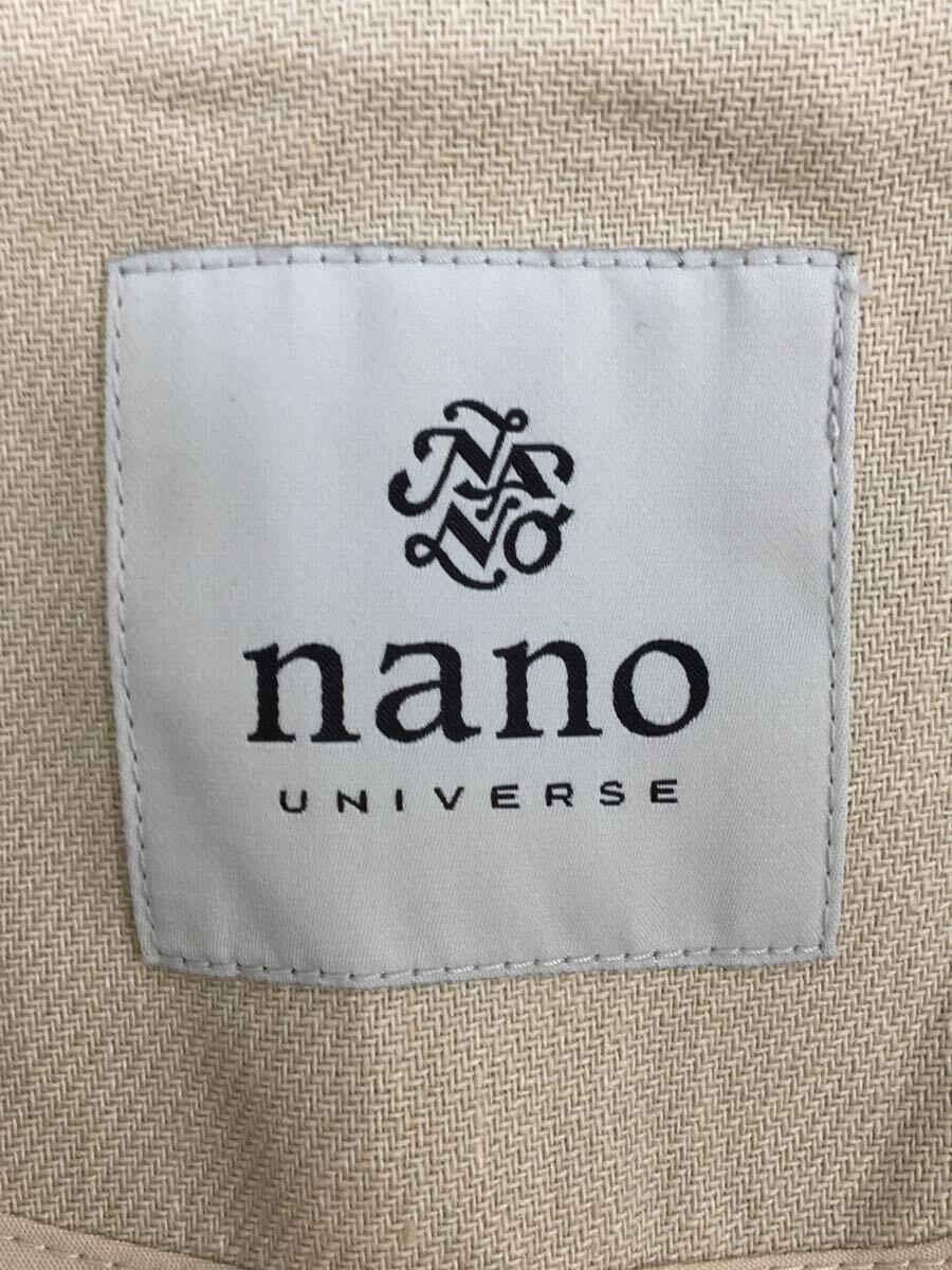 nano universe◆ジャケット/36/レーヨン/BEG/無地/NL01JKT007LR_画像3