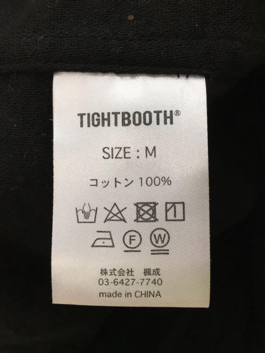 TIGHTBOOTH PRODUCTION◆tightbooth 22ss POPPY ROLL UP SHIRT/7分袖シャツ/M/コットン/BLK_画像4