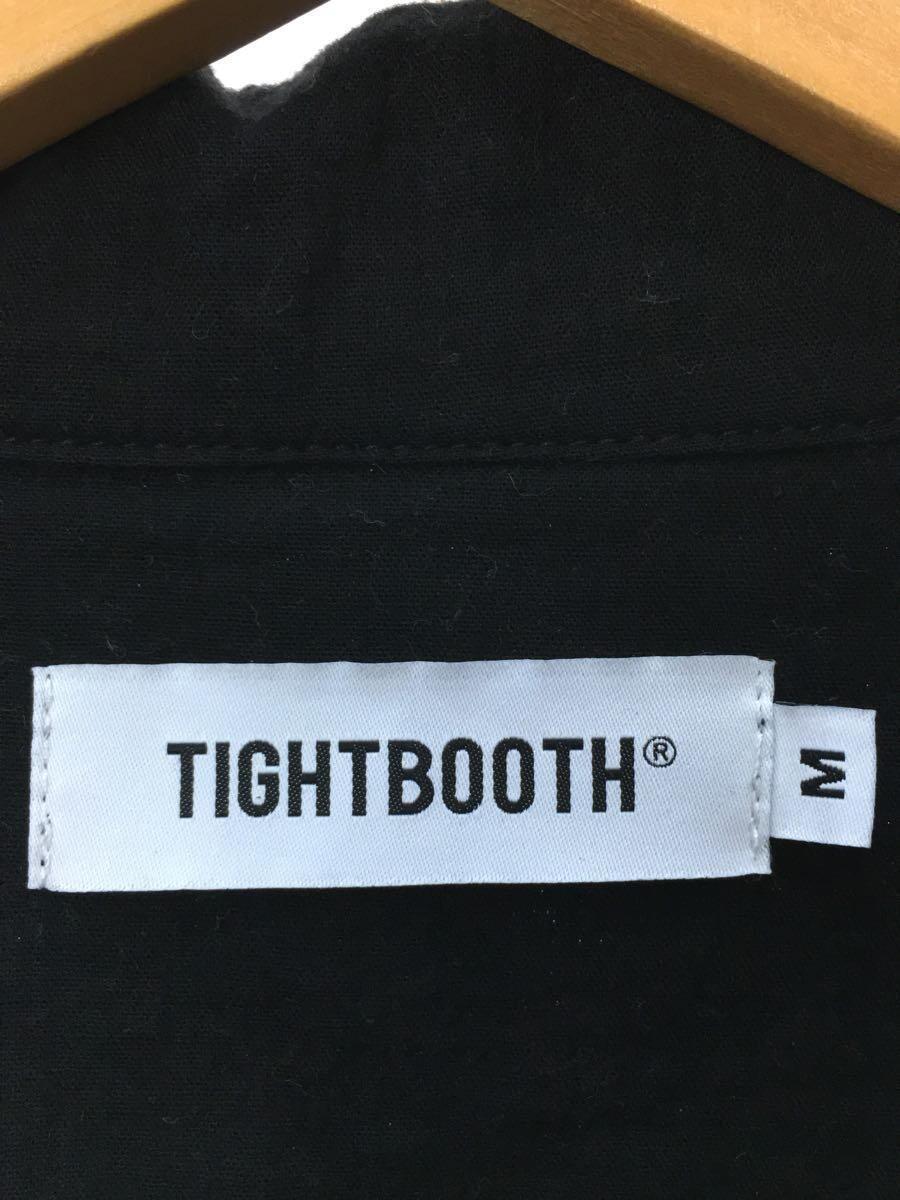 TIGHTBOOTH PRODUCTION◆tightbooth 22ss POPPY ROLL UP SHIRT/7分袖シャツ/M/コットン/BLK_画像3