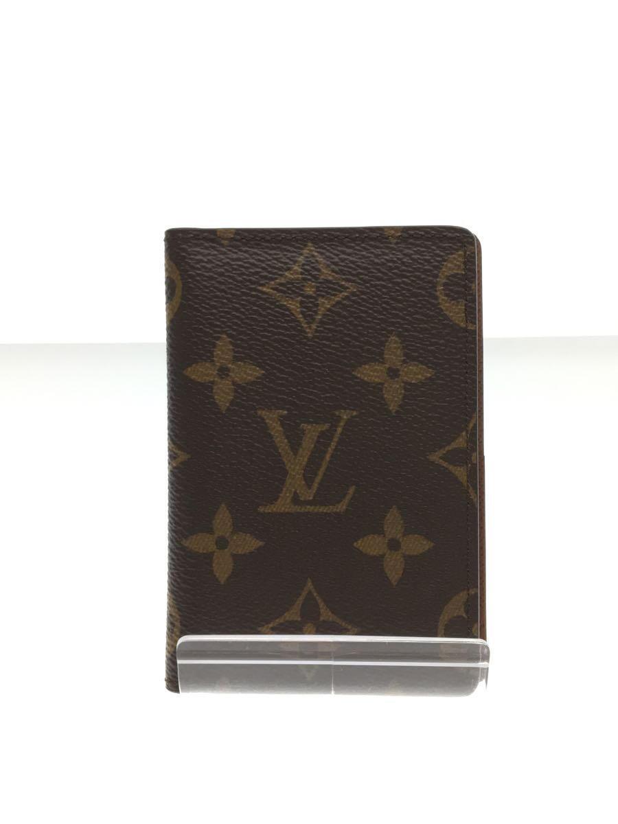 完璧 LOUIS VUITTON◇LOUIS カードケース/PVC/BRW/オーガナイドゥ