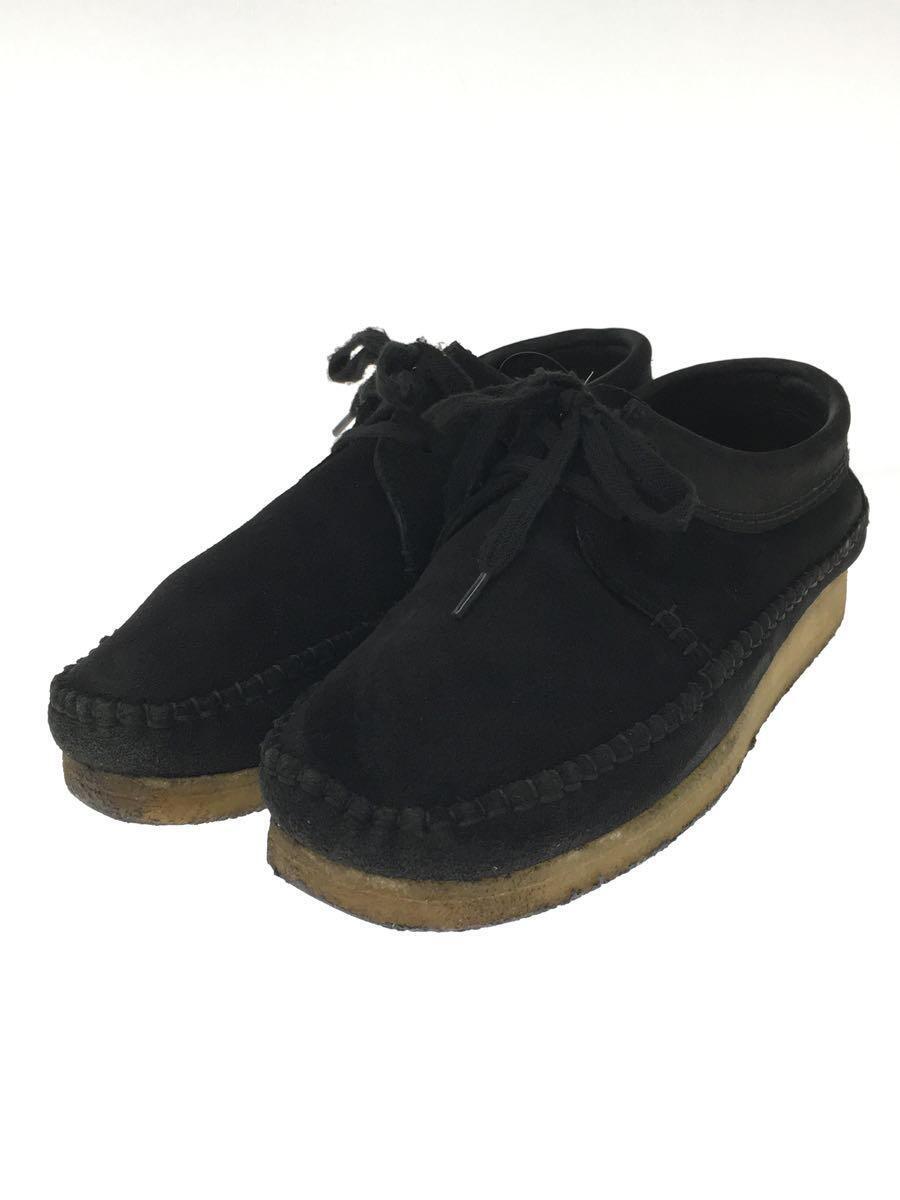 Clarks* deck shoes /27cm/BLK/ замша 