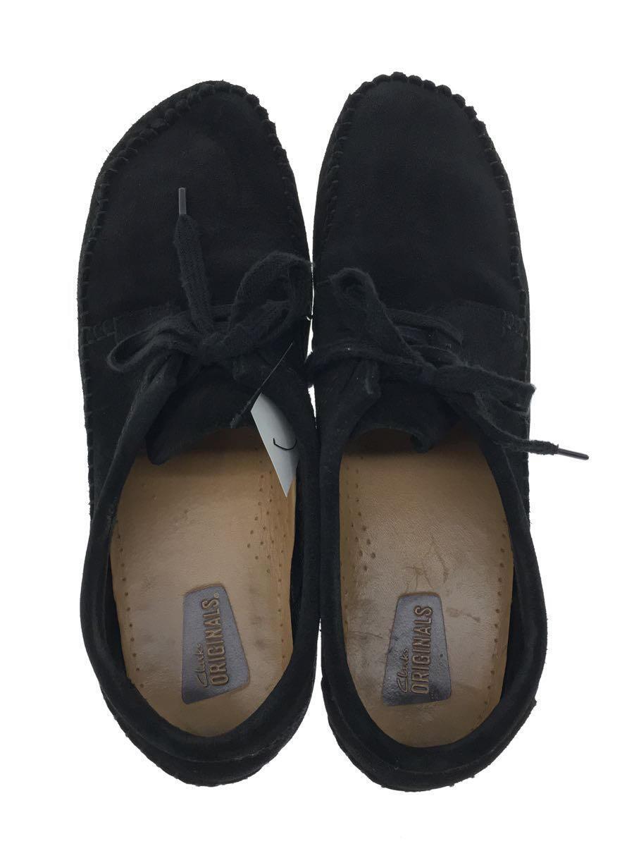 Clarks* deck shoes /27cm/BLK/ замша 