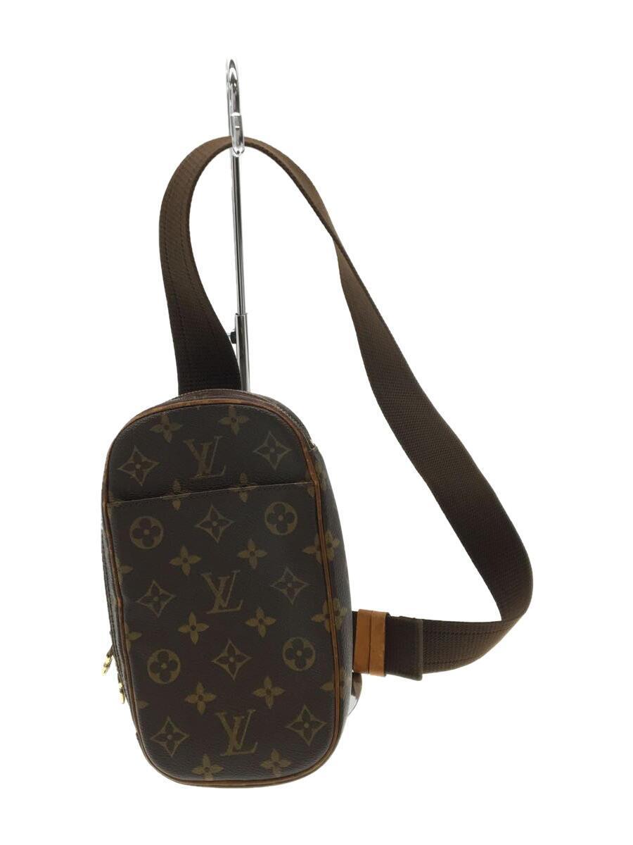 LOUIS VUITTON◆ポシェット・ガンジュ_モノグラム_BRW/PVC/BRW