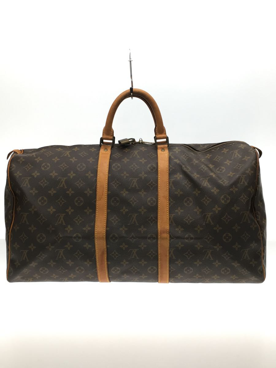 本物品質の LOUIS VUITTON◇m41424/キーポル55_モノグラム_BRW/PVC/BRW