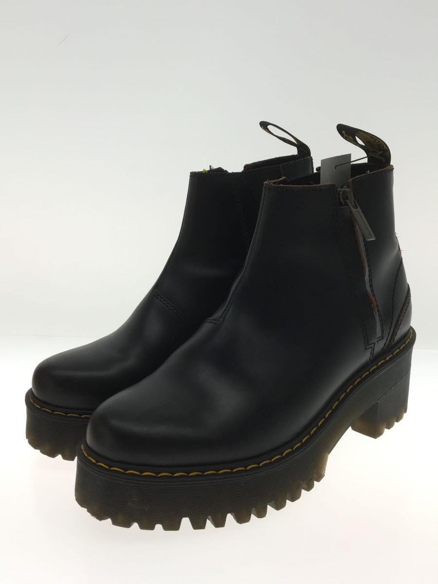 Dr.Martens* side-gore boots /UK5/BLK/ leather / thickness bottom 