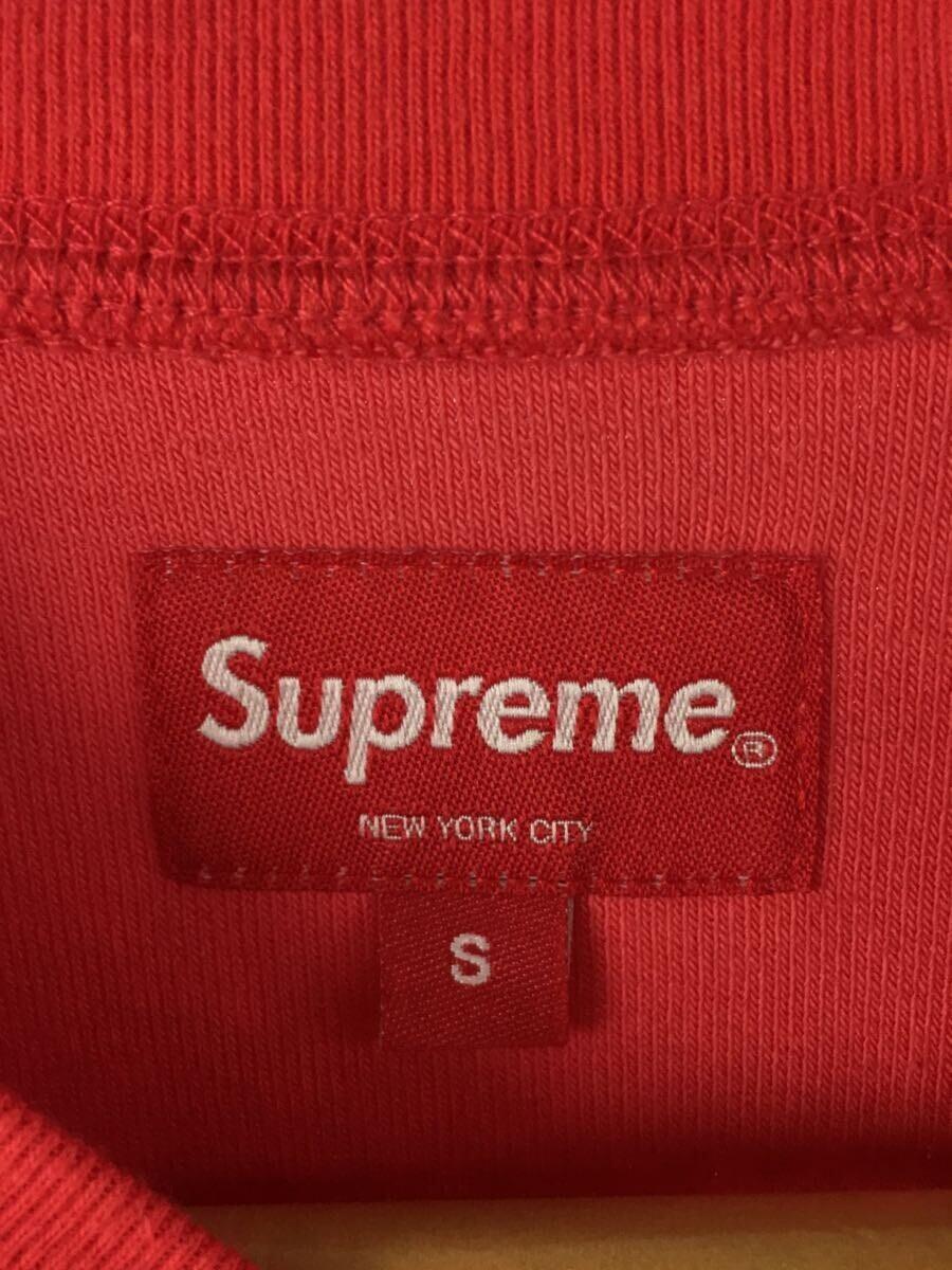 Supreme◆19SS/Terry Pocket Tee/Tシャツ/S/コットン/RED_画像3