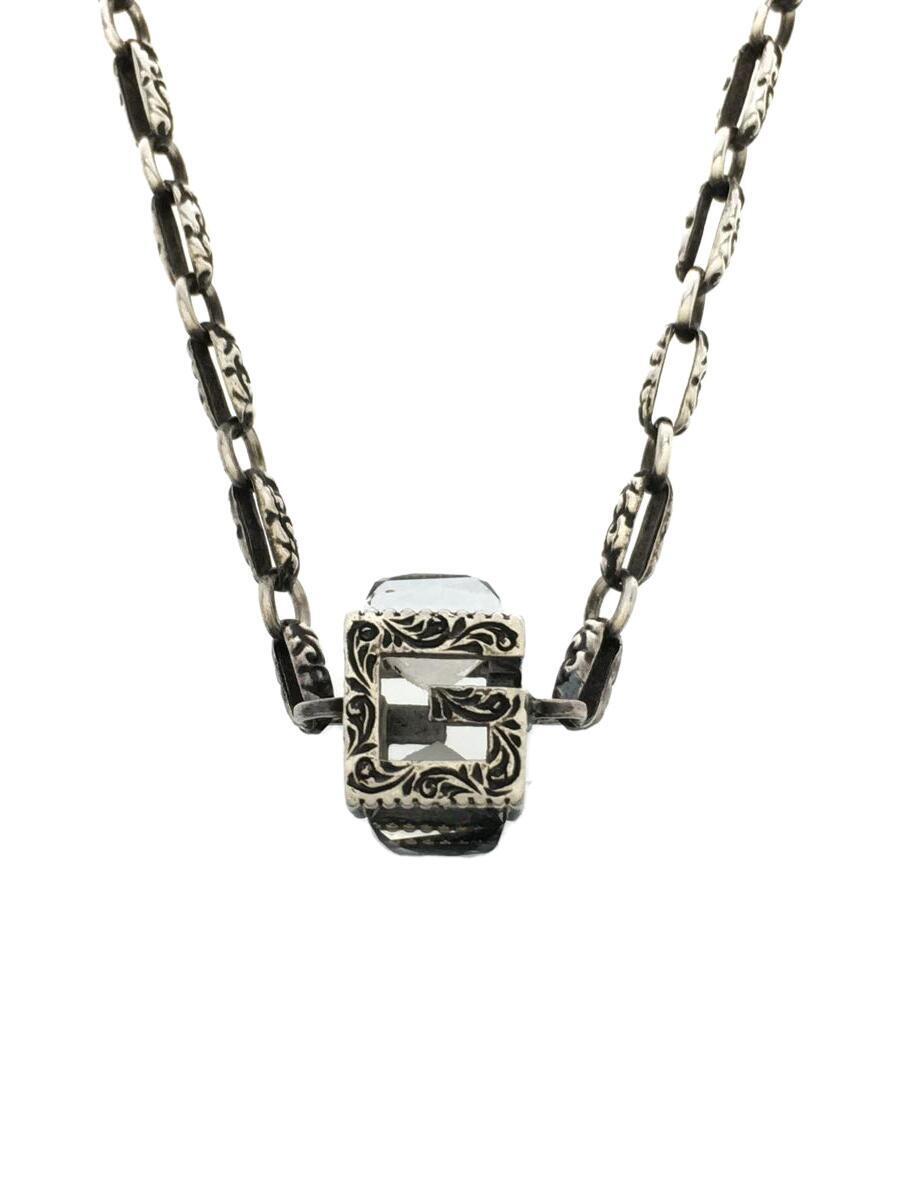 最終値下げ GUCCI◇Gキューブネックレス/SV925/カラーストーン/メンズ