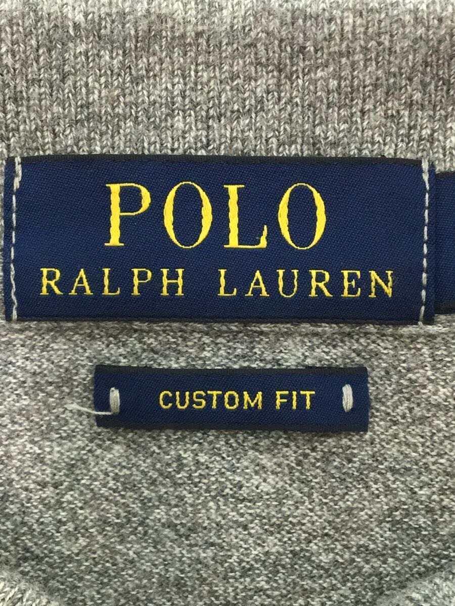 POLO RALPH LAUREN◆ポニー刺繍/ポロシャツ/M/コットン/GRY_画像3