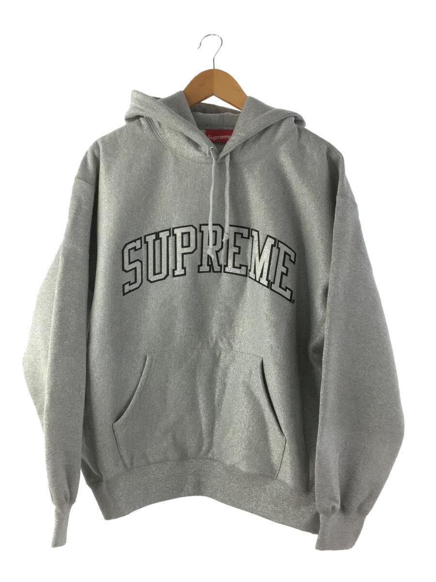 完売 Supreme◇23SS/Glitter Arc Sweatshirt/パーカー/L/コットン/GRY