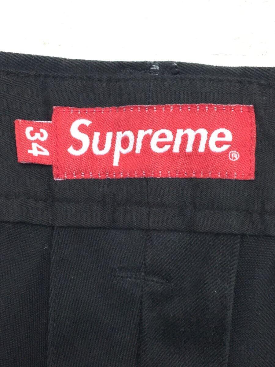 Supreme*23SS/GONZ POEMS CHINO PANT/gonzpo M chino/34/ cotton / black / total pattern 