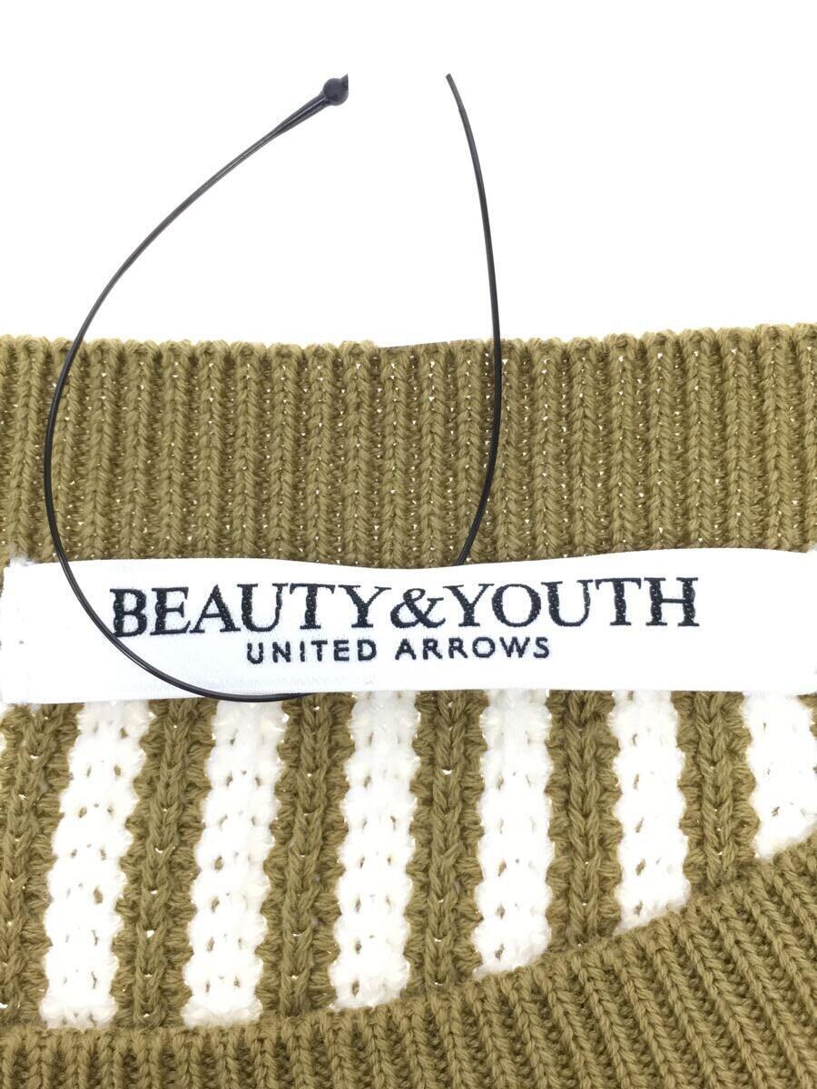 BEAUTY&YOUTH UNITED ARROWS◆トップス/ノースリーブニット/-/コットン/KHK/1618-119-0543/ベスト/セレクト_画像3