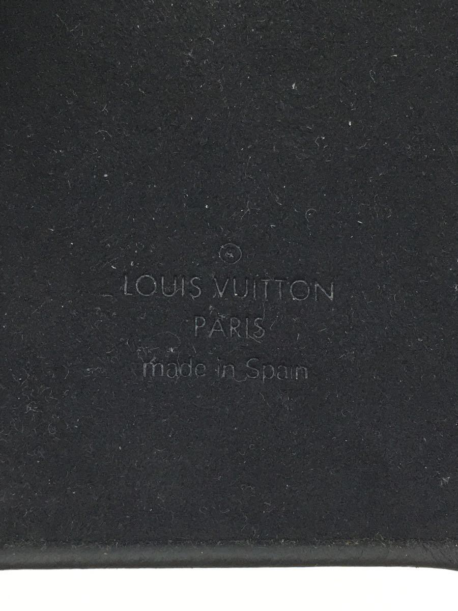 LOUIS VUITTON◆ルイヴィトン/IPHONE・バンパーXS_タイガ_BLK/牛革/M67806/擦れ汚れ有_画像3