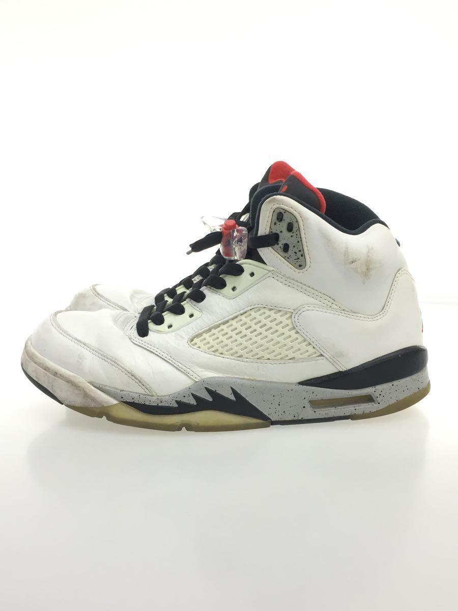 最先端 NIKE◆AIR JORDAN 5 RETRO/エアジョーダンレトロ/ホワイト/136027-104/27cm/WHT 27.0cm 最先端 NIKE◆AIR JORDAN 5 RETRO/エアジョーダンレトロ/ホワイト/136027-104/27cm/WHT 27.0cm