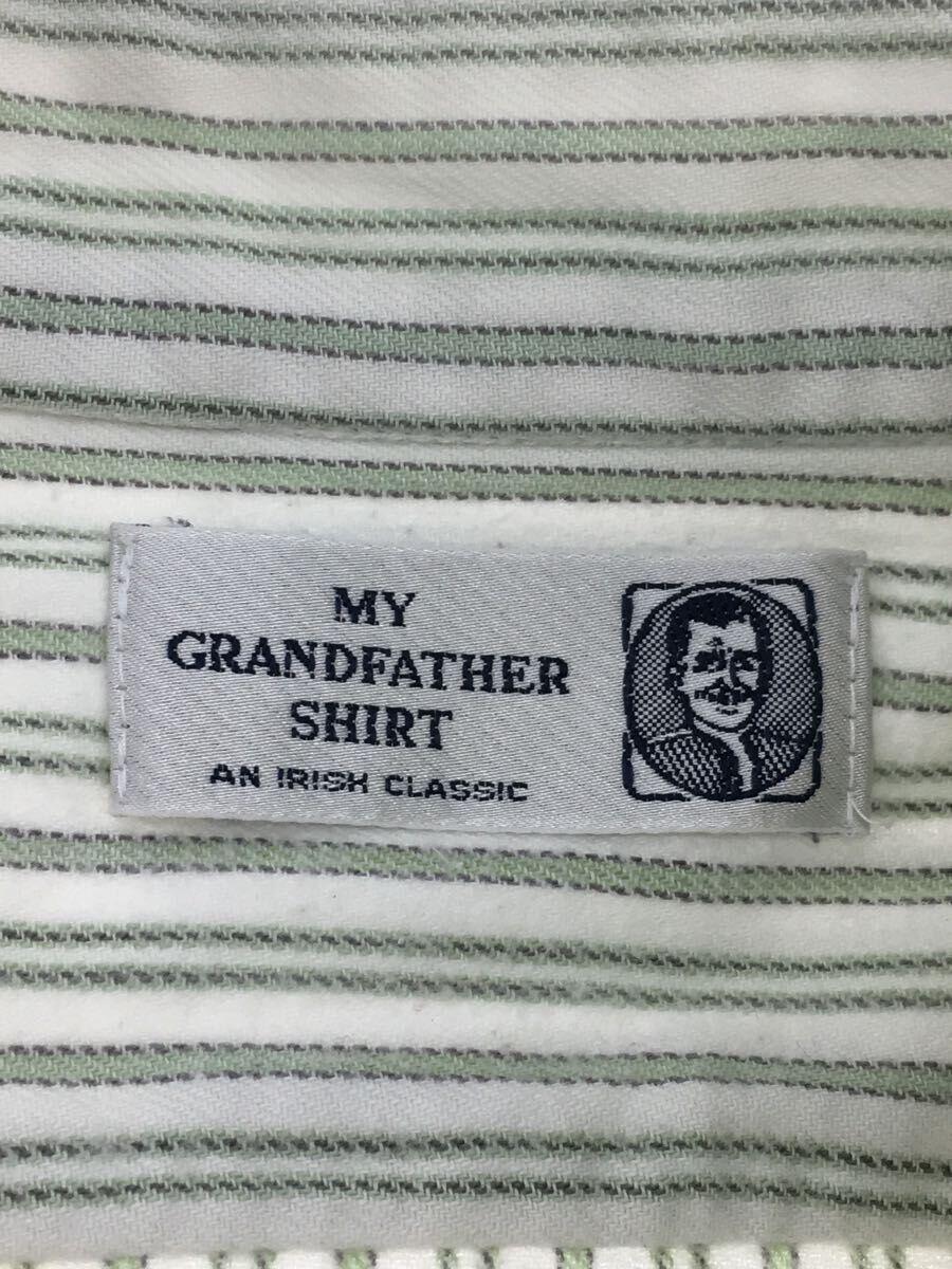 MY GRANDFATHER SHIRT/グランパシャツ/ハーフボタン/-/-/GRN/ストライプ_画像3