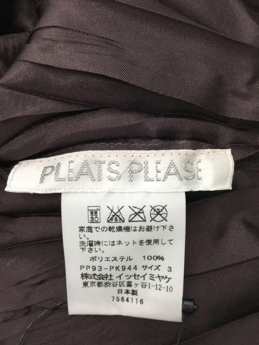 PLEATS PLEASE ISSEY MIYAKE◆長袖シャツ/3/ポリエステル/PUP/PP93-PK944_画像3