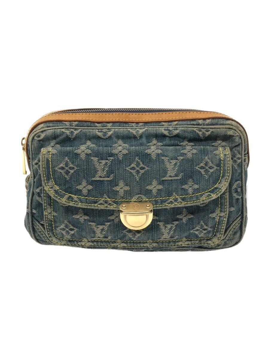 LOUIS VUITTON◆バムバッグ_モノグラム・デニム_BLU/デニム/ブルー/M95347