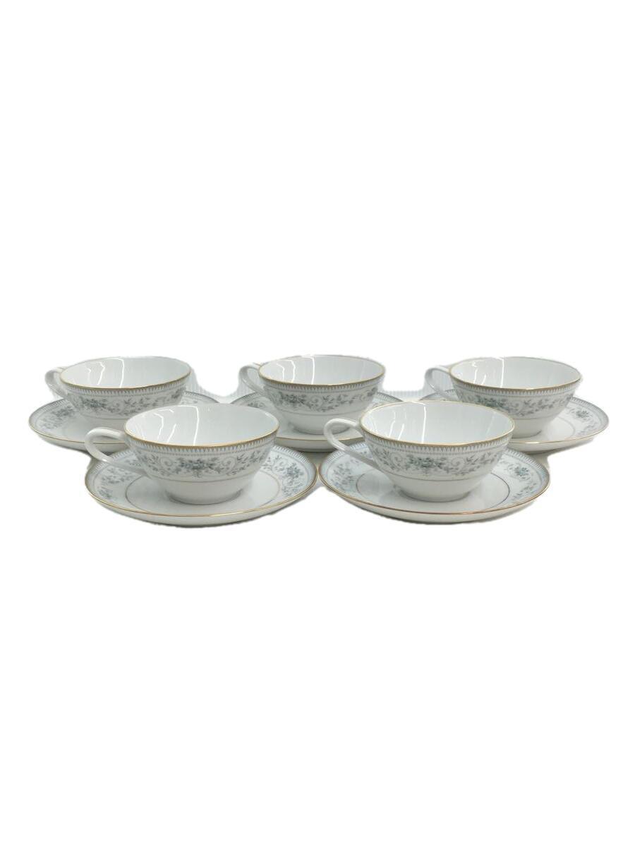 Noritake◆Noritake/ノリタケ/カップ&ソーサー/5点セット/WHT_画像1