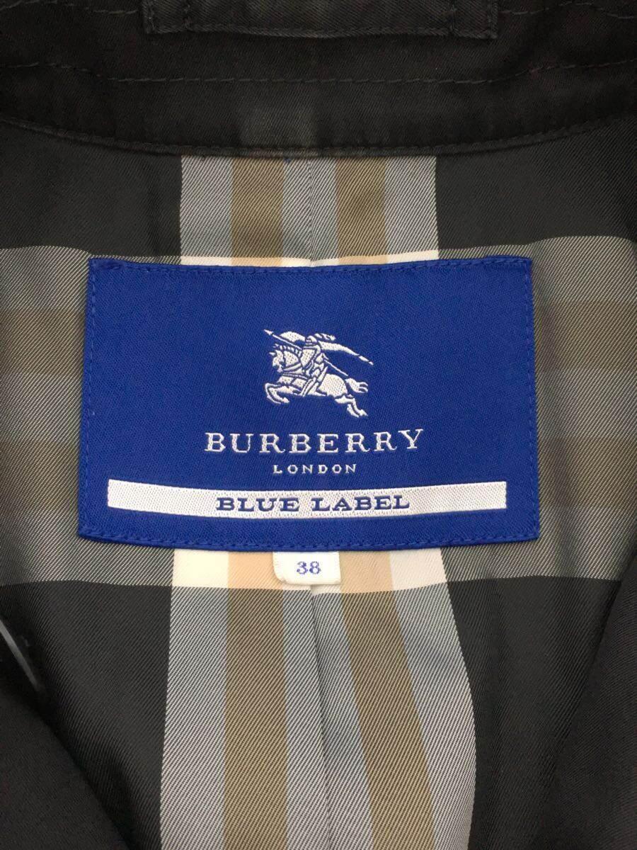BURBERRY BLUE LABEL◆トレンチコート/38/コットン/ブラック/FR522-257-09_画像3
