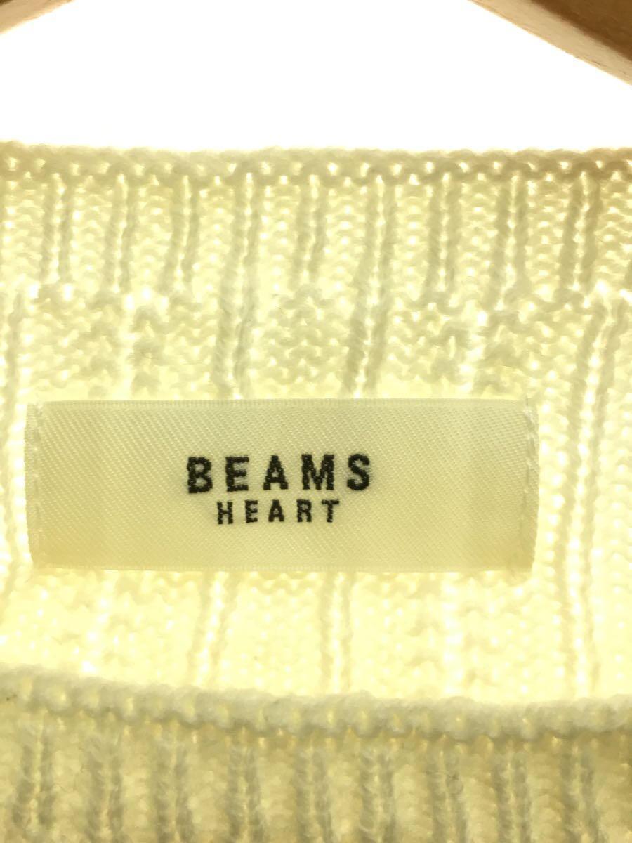 BEAMS HEART◆モックネクニットワンピース/アクリル/IVO/43-26-0017-213_画像3