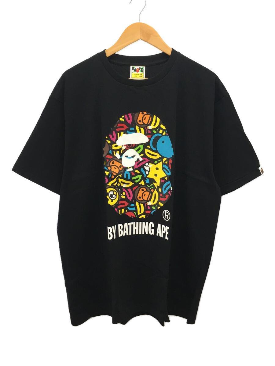 A BATHING APE◆Tシャツ/XXL/コットン/BLK/001TEG301052X
