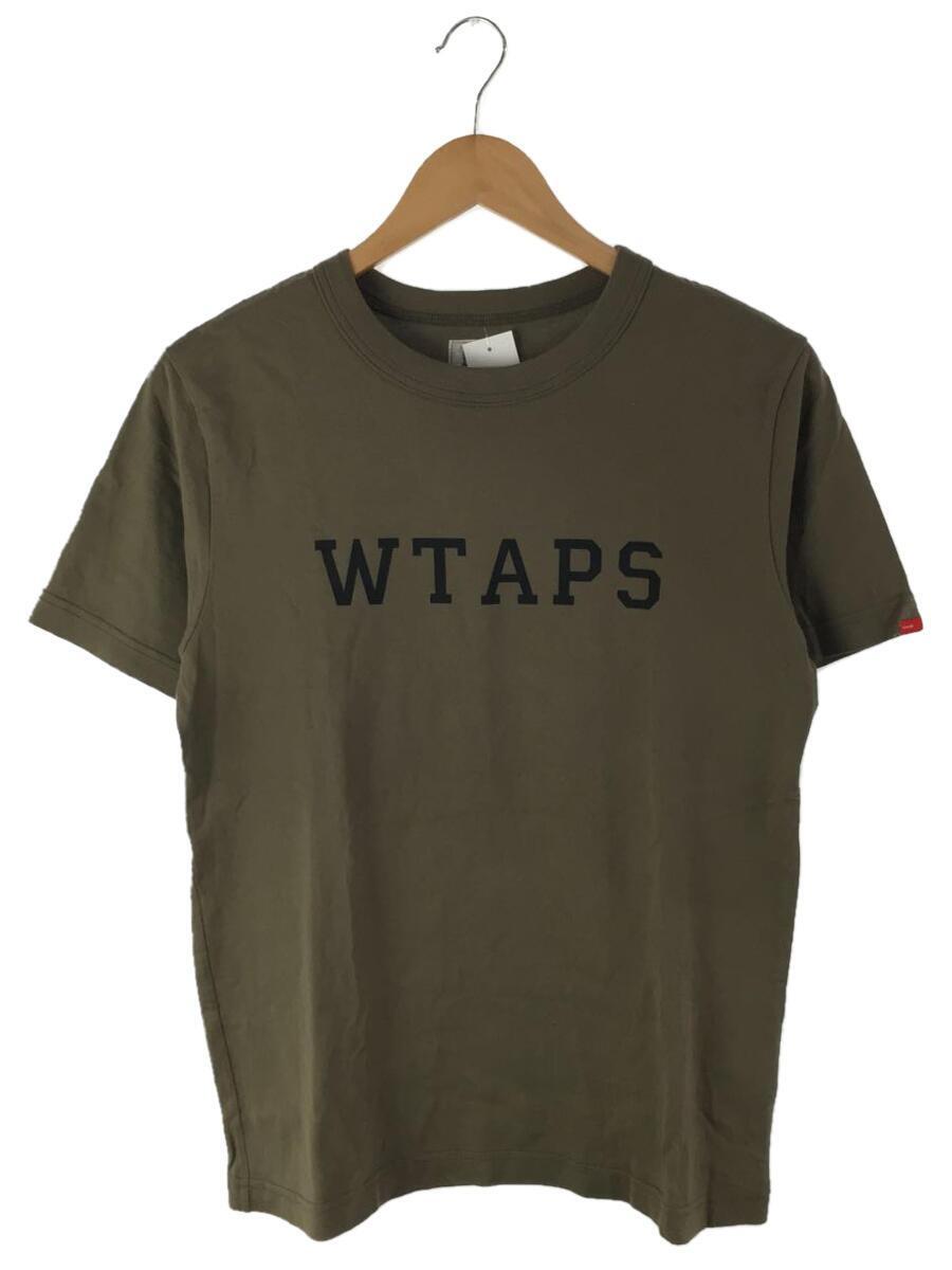 WTAPS◆14AW/Tシャツ/コットン/カーキ/142ATDT-CSM03S